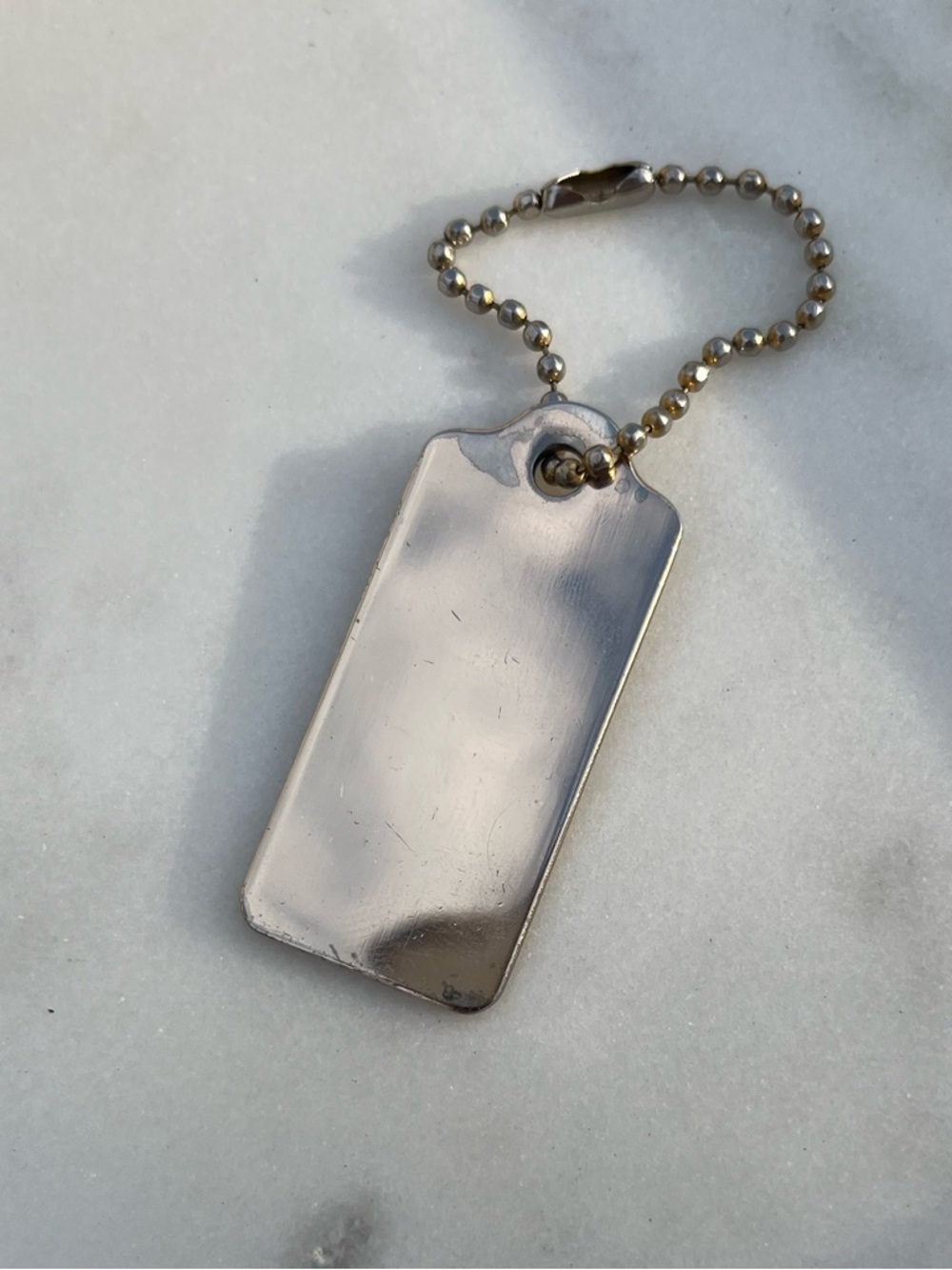 COACH Metal Hang Tag, Silver - Picture 4 of 5